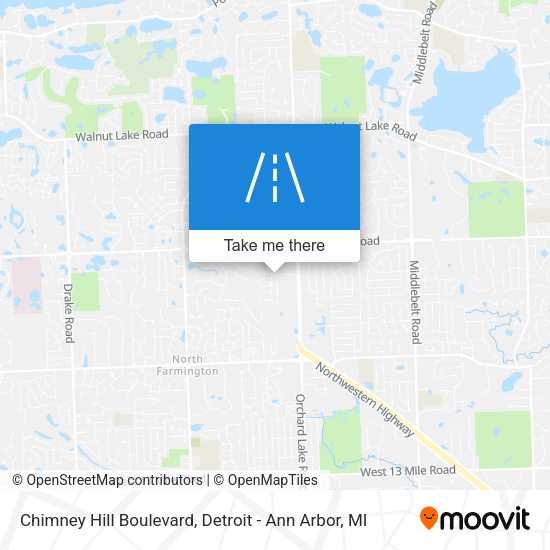 Chimney Hill Boulevard map