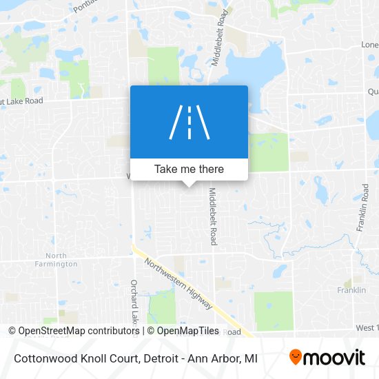 Cottonwood Knoll Court map