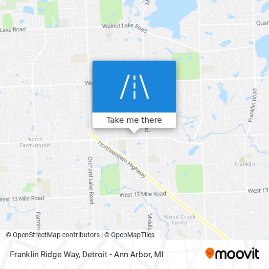 Franklin Ridge Way map