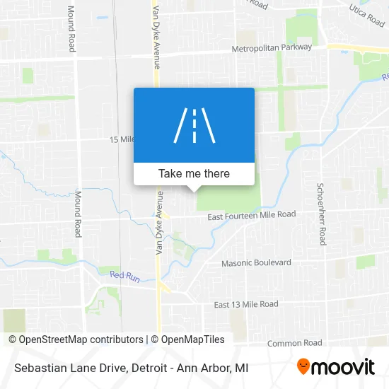 Sebastian Lane Drive map