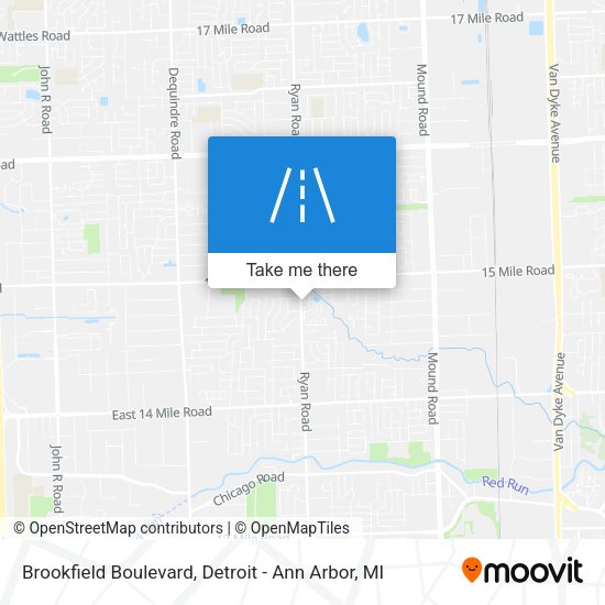Mapa de Brookfield Boulevard