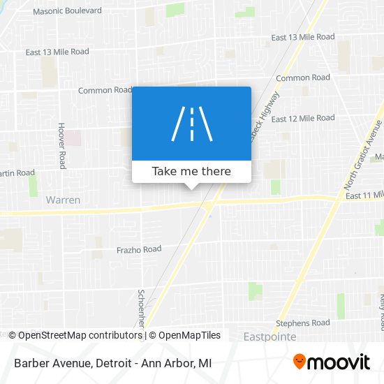 Barber Avenue map