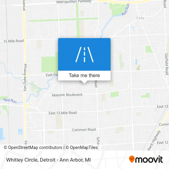 Whitley Circle map