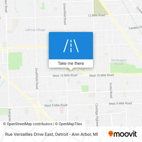 Rue Versailles Drive East map