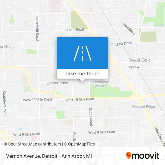 Mapa de Vernon Avenue