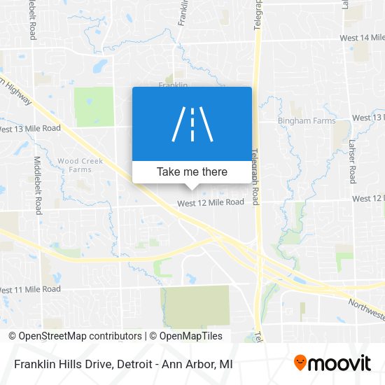 Mapa de Franklin Hills Drive