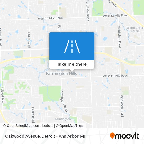 Oakwood Avenue map