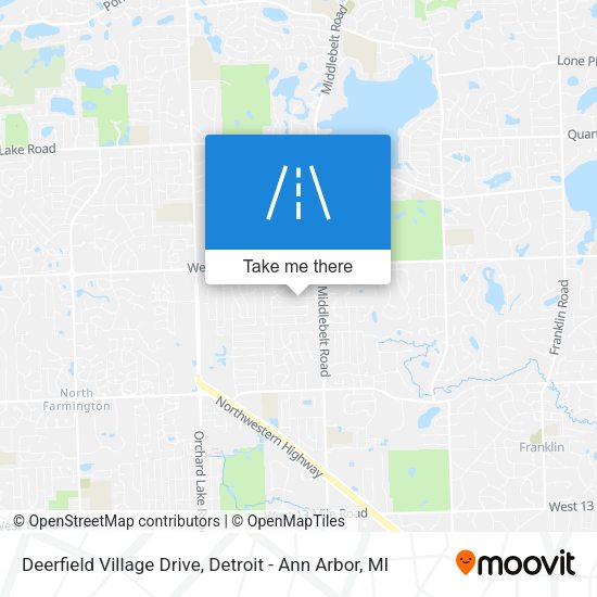Deerfield Village Drive map