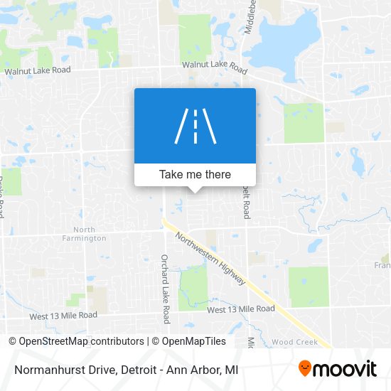 Normanhurst Drive map