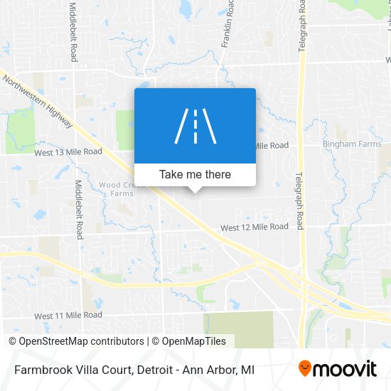 Farmbrook Villa Court map