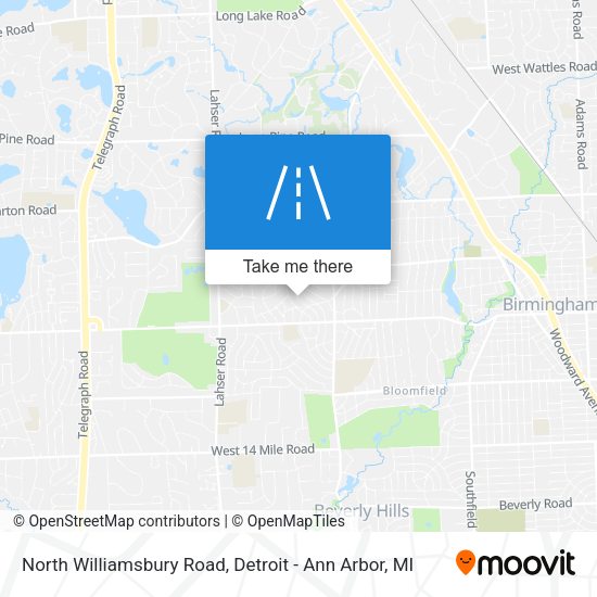 North Williamsbury Road map