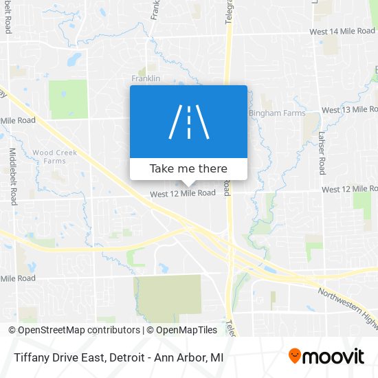 Mapa de Tiffany Drive East