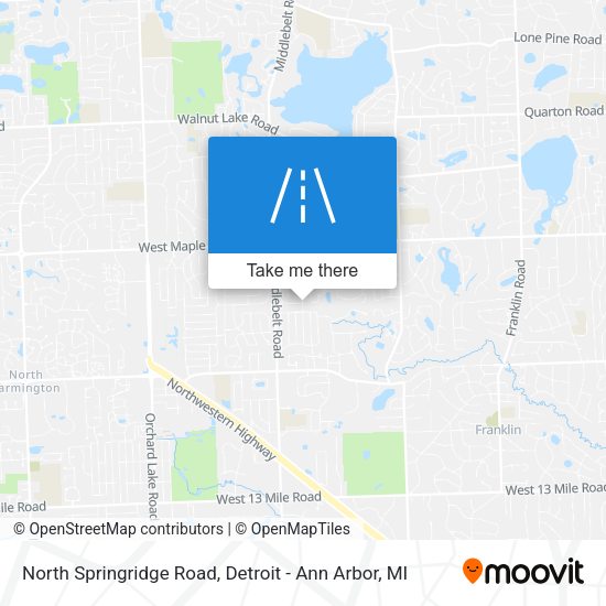 North Springridge Road map
