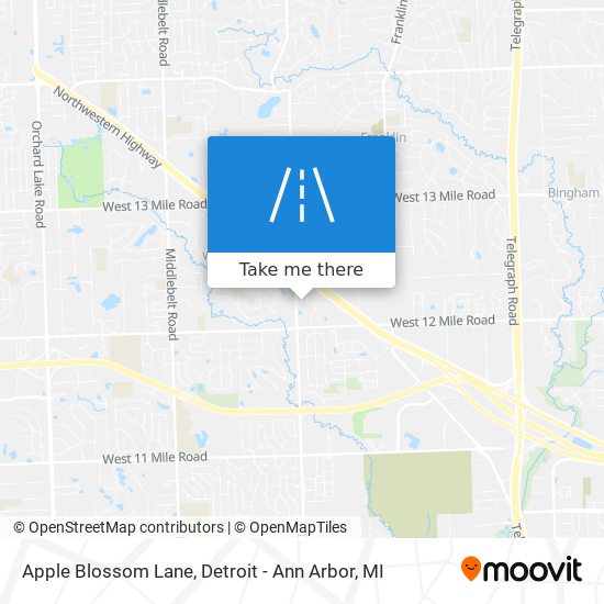 Apple Blossom Lane map