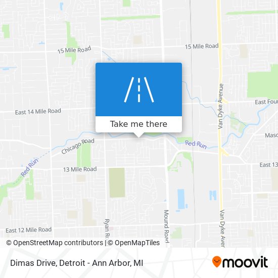 Dimas Drive map