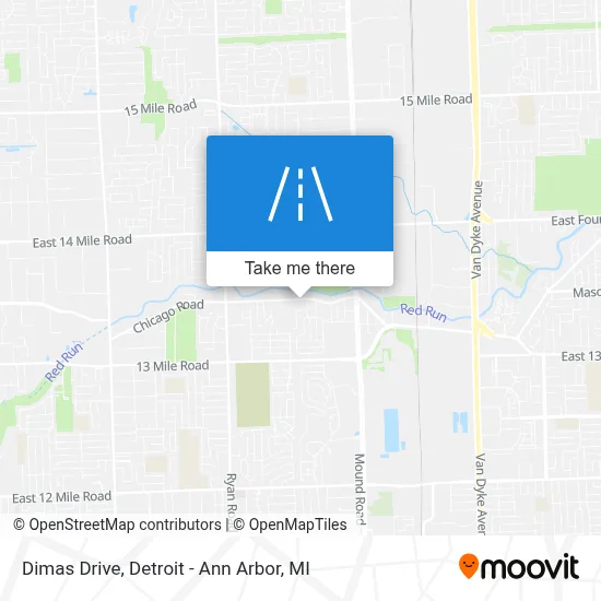 Dimas Drive map