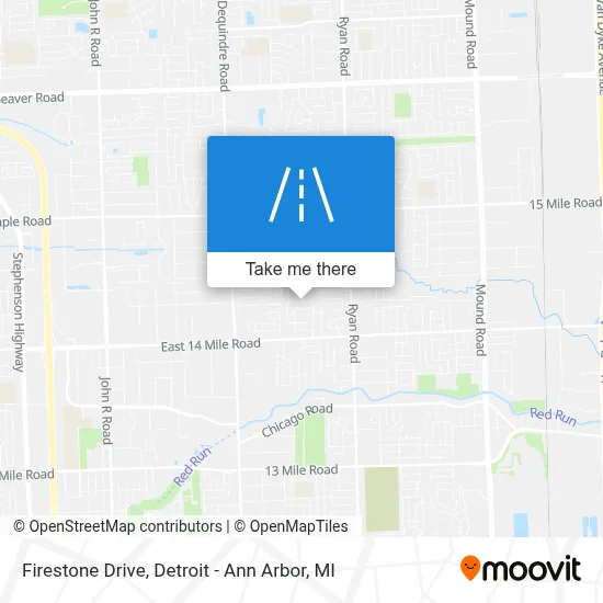 Firestone Drive map