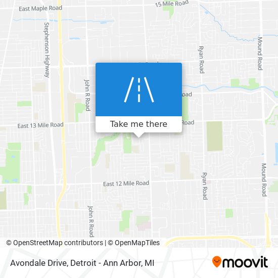 Mapa de Avondale Drive