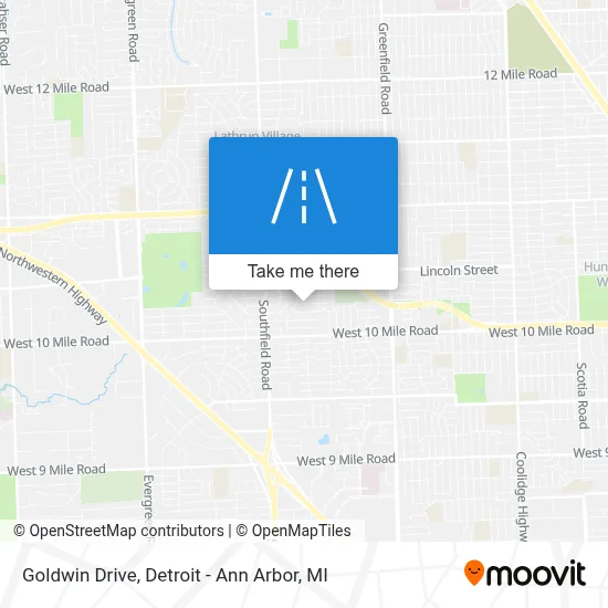 Goldwin Drive map