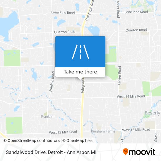 Mapa de Sandalwood Drive