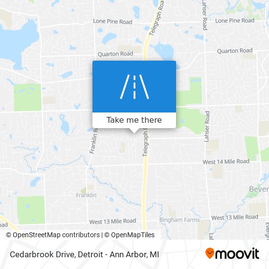 Cedarbrook Drive map