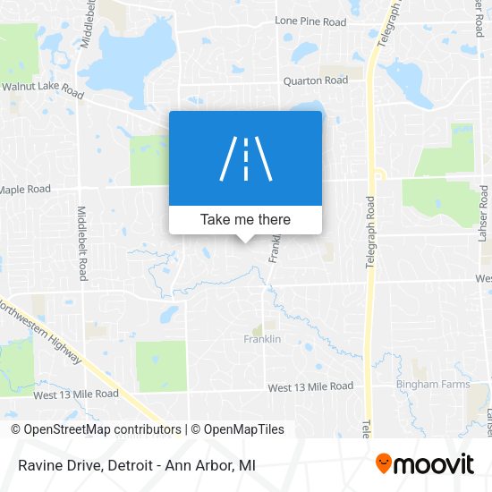 Mapa de Ravine Drive