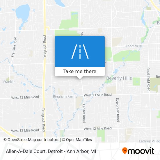 Allen-A-Dale Court map