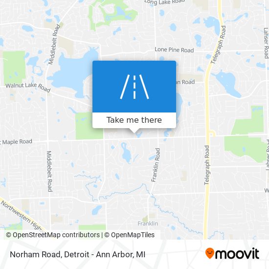 Norham Road map