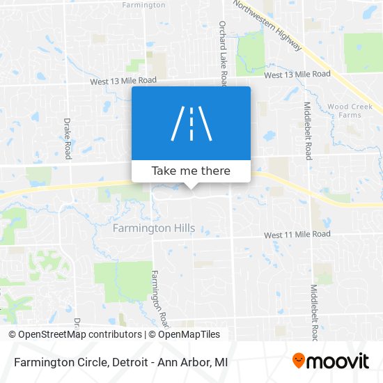 Farmington Circle map