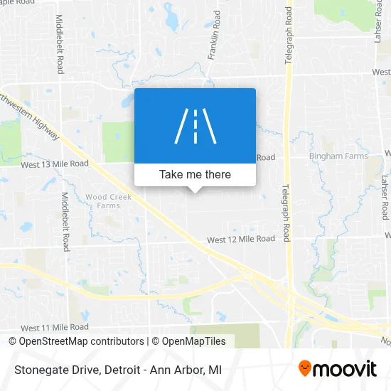 Stonegate Drive map