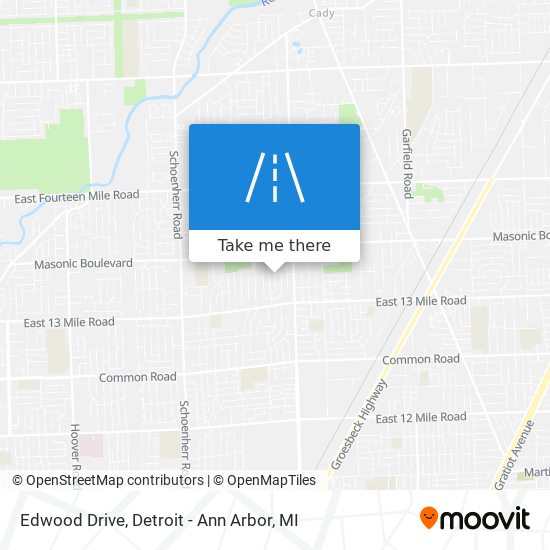 Edwood Drive map