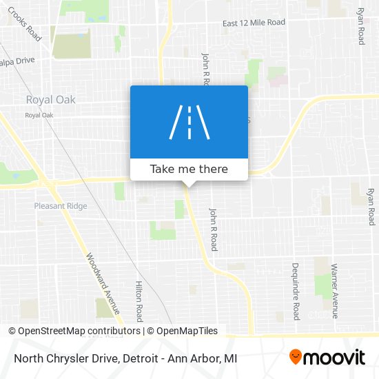 North Chrysler Drive map