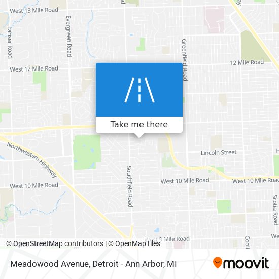 Meadowood Avenue map