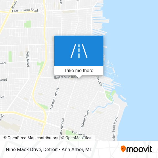 Mapa de Nine Mack Drive