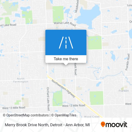 Mapa de Merry Brook Drive North