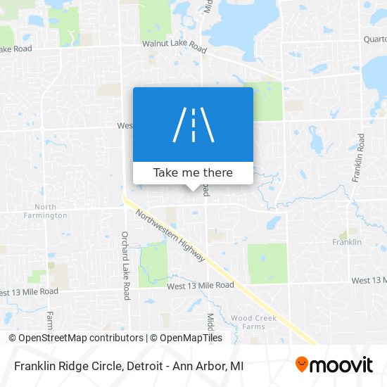 Franklin Ridge Circle map