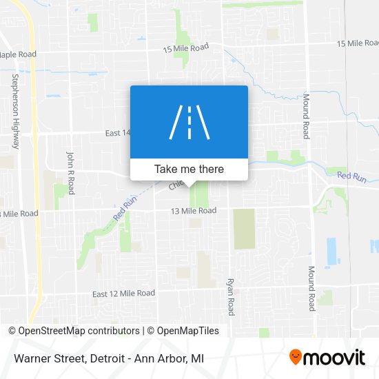 Mapa de Warner Street