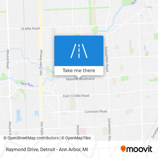 Raymond Drive map