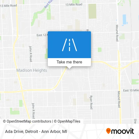 Ada Drive map