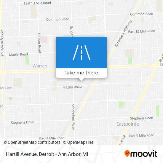 Hartill Avenue map