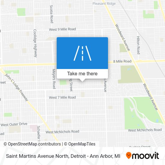 Saint Martins Avenue North map