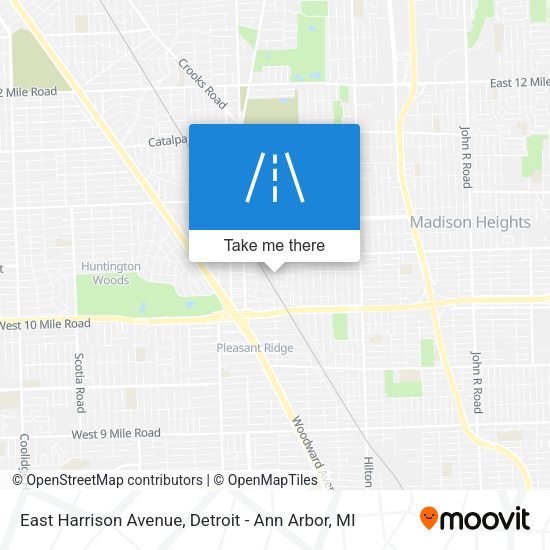 East Harrison Avenue map