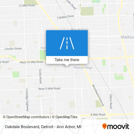Mapa de Oakdale Boulevard