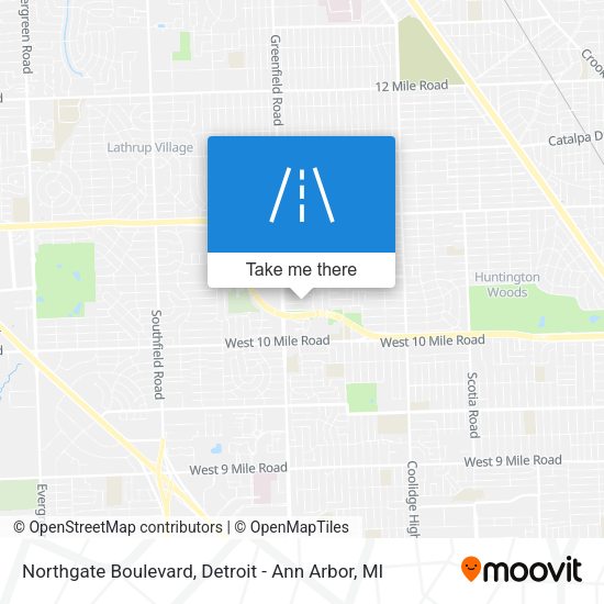 Northgate Boulevard map