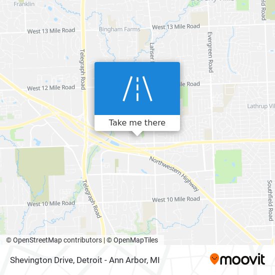 Shevington Drive map