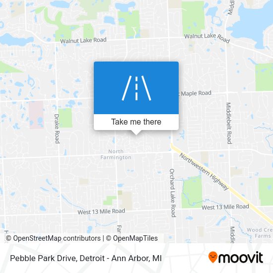Mapa de Pebble Park Drive