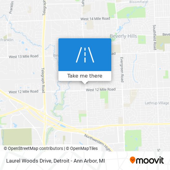 Laurel Woods Drive map