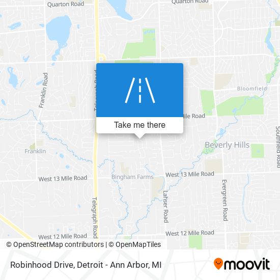 Robinhood Drive map