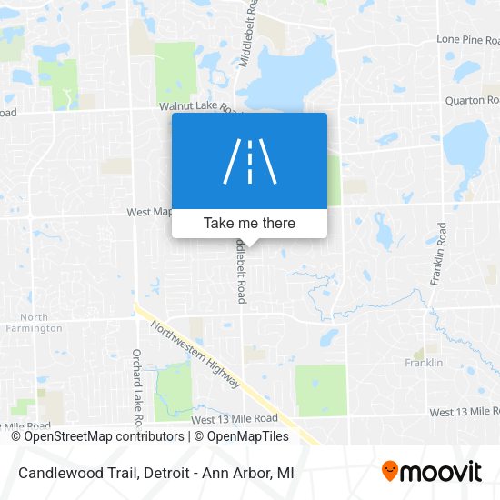 Mapa de Candlewood Trail