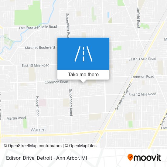 Edison Drive map